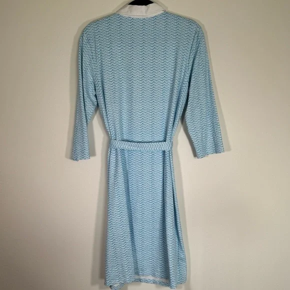 J. McLaughlin Elsie White and Blue Dress - Picture 7 of 12